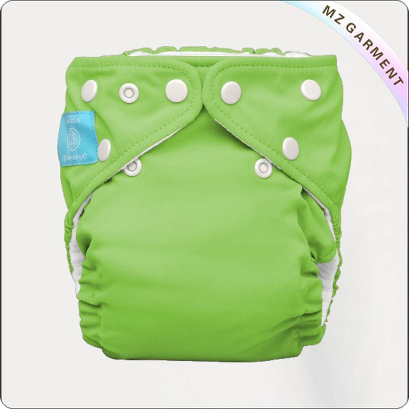Kids Bright Green Swimming Nappy, 82 Nylon, 18 Elastane Topper